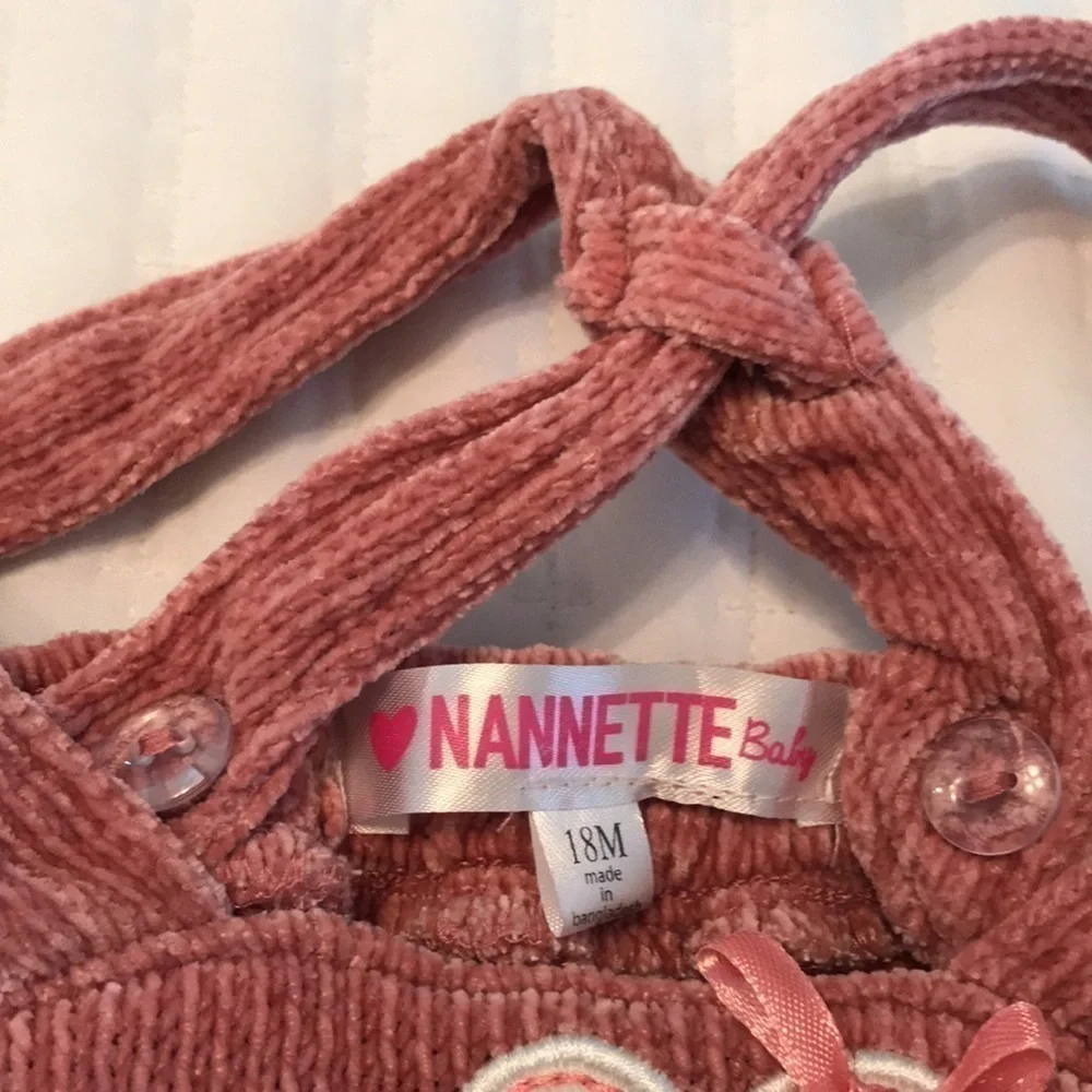 Nannette Pink Ribbed Jumper Dress Size 18 Months
